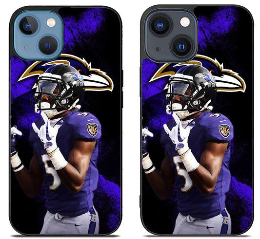 Marquise brown NFL Baltimore iPhone 15 | iPhone 15 Plus Case