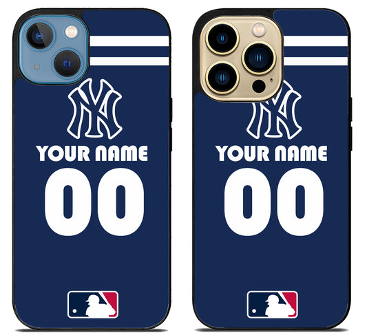 Custom Personalized New York yankees MLB iPhone 14 | 14 Plus | 14 Pro | 14 Pro Max Case