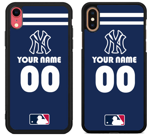 Custom Personalized New York yankees MLB iPhone X | Xs | Xr | Xs Max Case