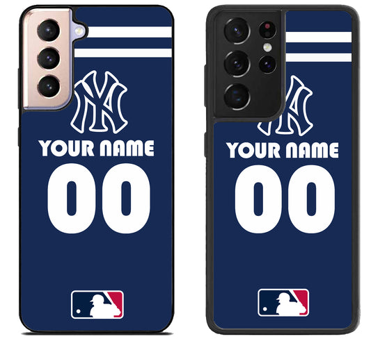 Custom Personalized New York yankees MLB Samsung Galaxy S21 | S21 FE | S21+ | S21 Ultra Case