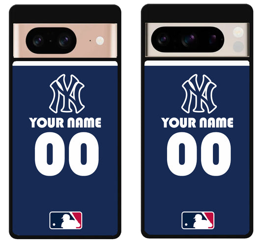 Custom Personalized New York yankees MLB Google Pixel 8 | 8 Pro Case