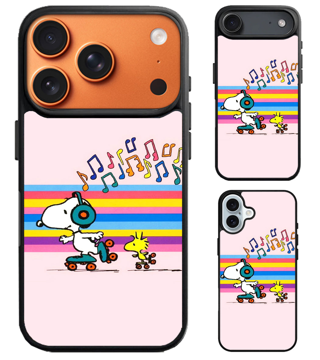 snoopy Woodstock Colorfull iPhone Air | iPhone 17 | 17 Pro | 17 Pro Max Case