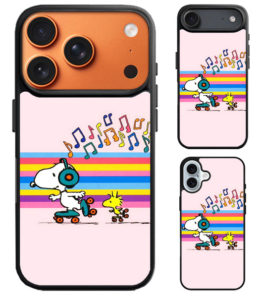 snoopy Woodstock Colorfull iPhone Air | iPhone 17 | 17 Pro | 17 Pro Max Case