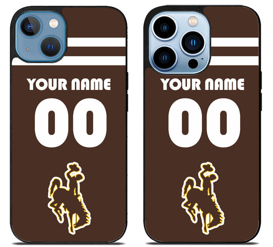 Custom Personalized Wyoming Cowboys iPhone 13 | 13 Mini | 13 Pro | 13 Pro Max Case
