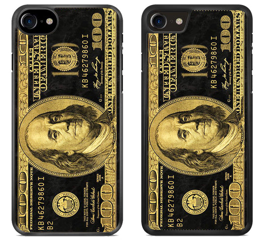 100 Dollar bill Black and Gold iPhone SE 2020 | iPhone SE 2022 Case