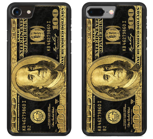 100 Dollar bill Black and Gold iPhone 8 | 8 Plus Case