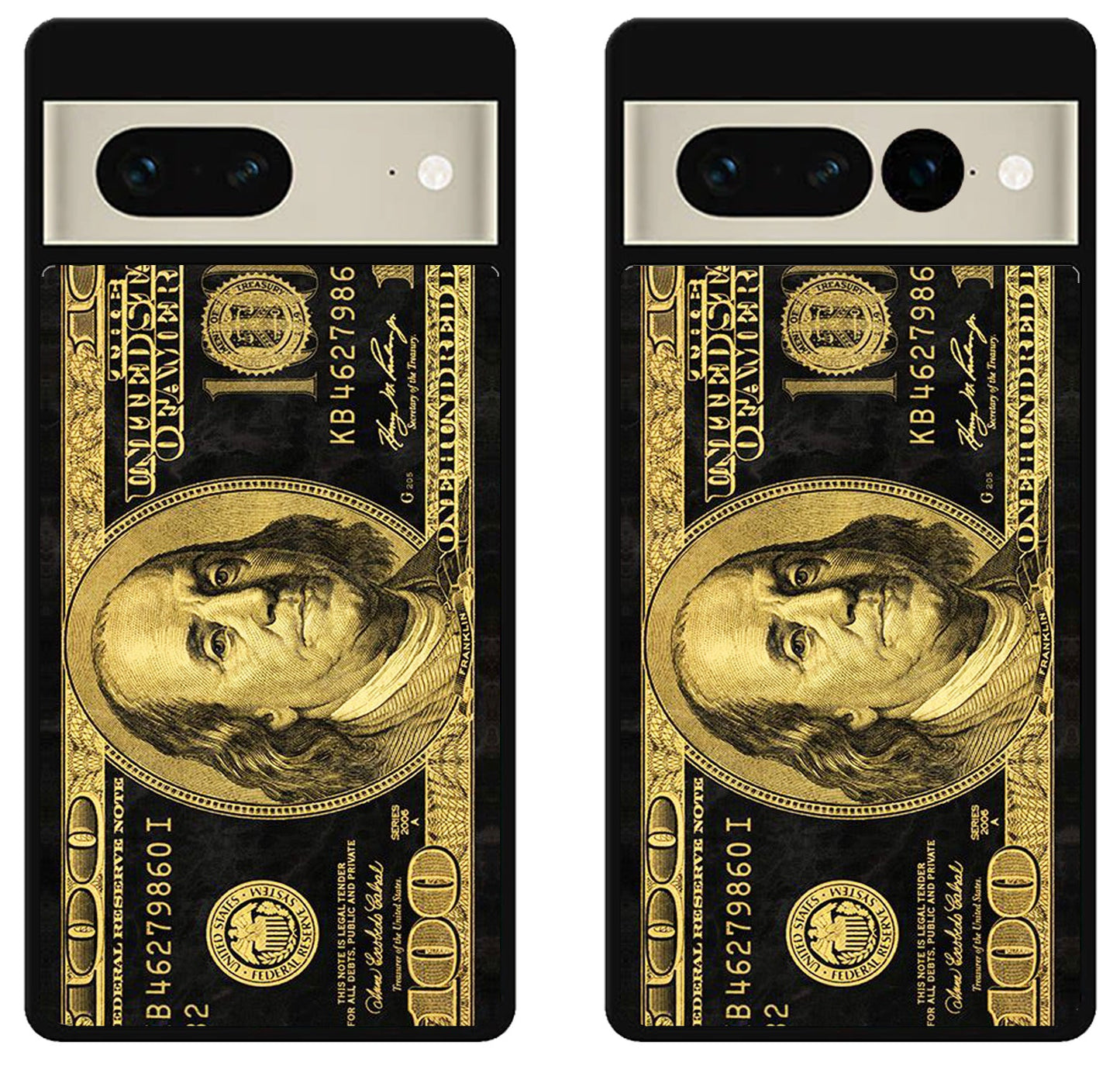 100 Dollar bill Black and Gold Google Pixel 7 | 7 Pro Case