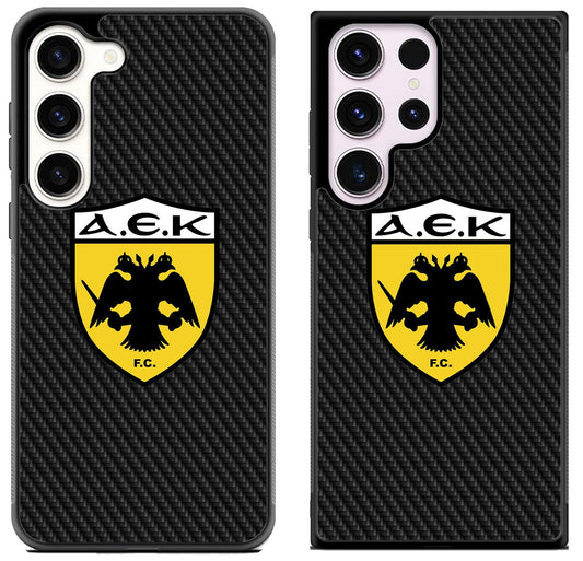 AEK Athens FC Carbon Samsung Galaxy S23 I S23+ I S23 Ultra Case