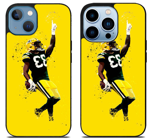 Aaron Jones Green Bay Packers Cool iPhone 13 | 13 Mini | 13 Pro | 13 Pro Max Case