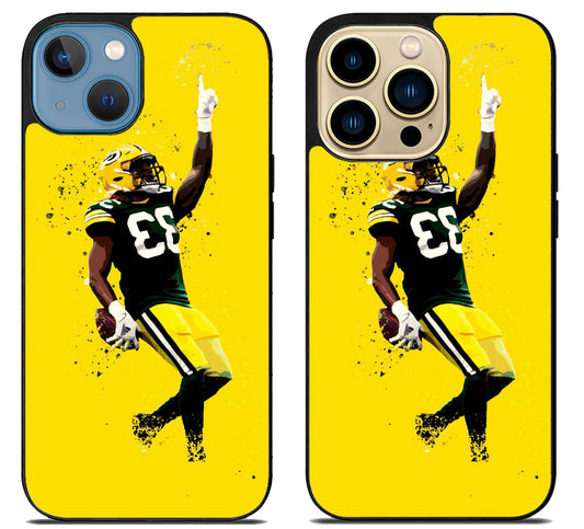 Aaron Jones Green Bay Packers Cool iPhone 14 | 14 Plus | 14 Pro | 14 Pro Max Case
