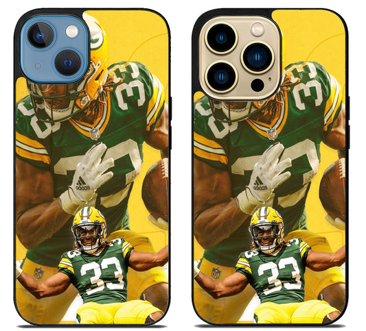 Aaron Jones Green Bay Packers Style iPhone 14 | 14 Plus | 14 Pro | 14 Pro Max Case