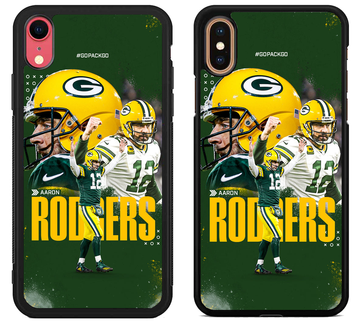 Aaron Rodgers Green Bay Packers Collage iPhone X | XS | XR | XS Max Case