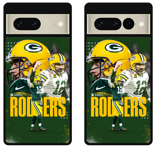 Aaron Rodgers Green Bay Packers Collage Google Pixel 7 | 7 Pro Case