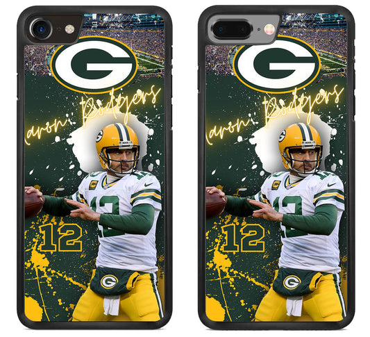 Aaron Rodgers Green Bay Packers Wallpaper iPhone 8 | 8 Plus Case