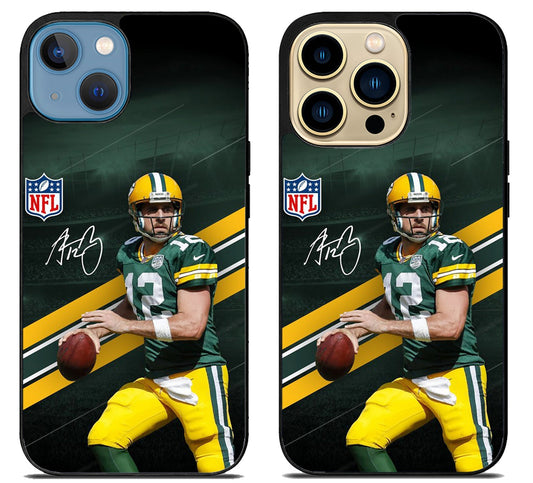 Aaron Rodgers Greenbay Wallpaper iPhone 14 |  14 Plus | 14 Pro | 14 Pro Max Case