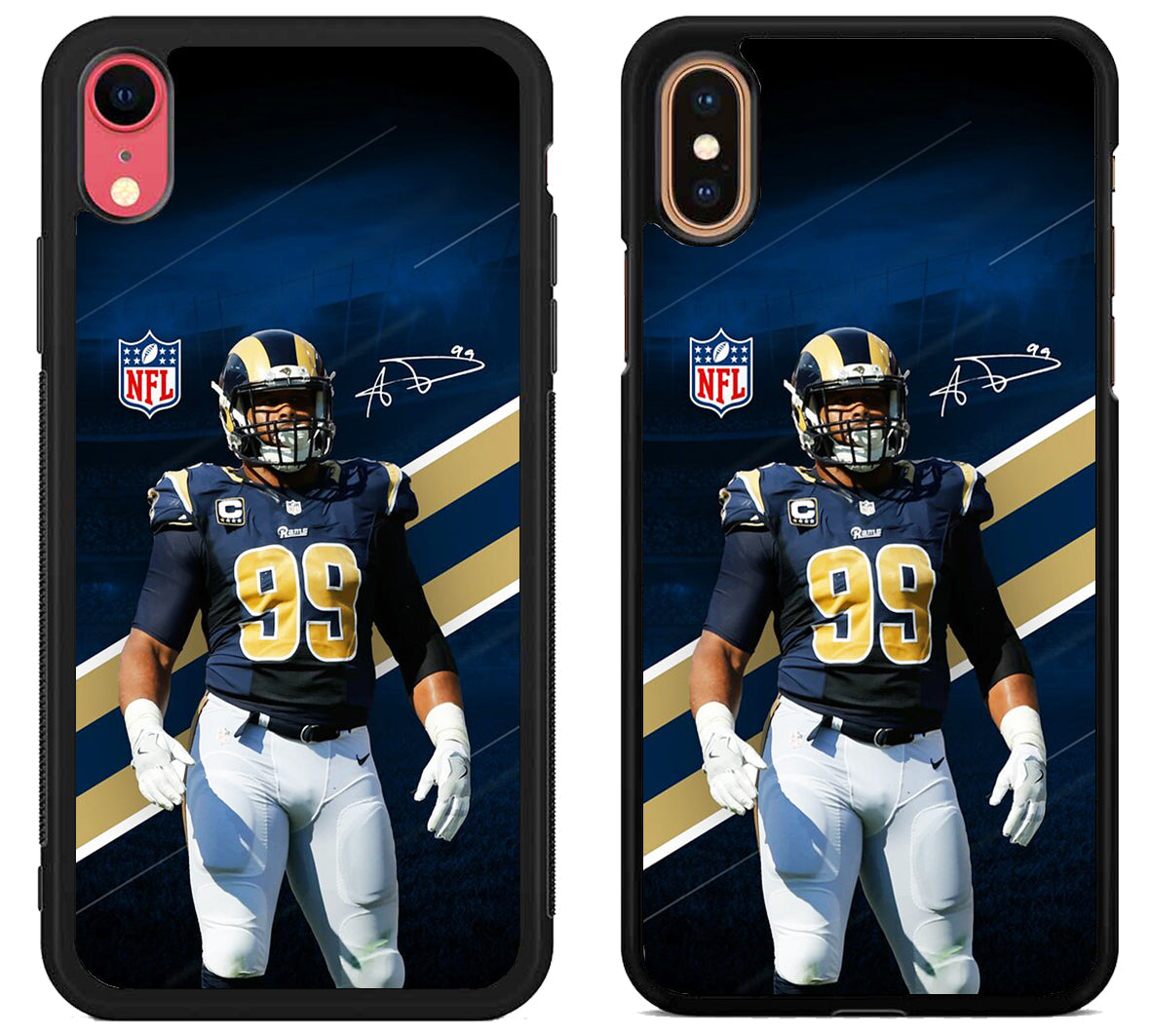 Aaron donald NFL Rams iPhone X | XS | XR | XS Max Case