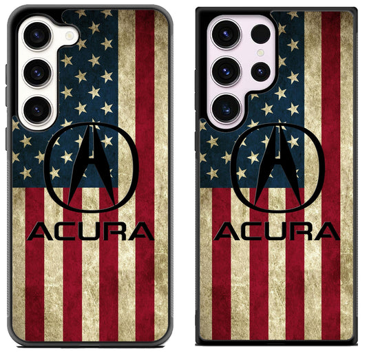 Acura Logo Flag Samsung Galaxy S23 I S23+ I S23 Ultra Case