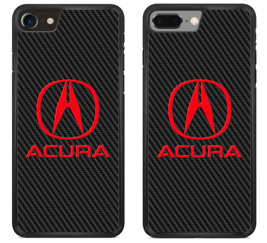 Acura Red Black Carbon iPhone 8 | 8 Plus Case