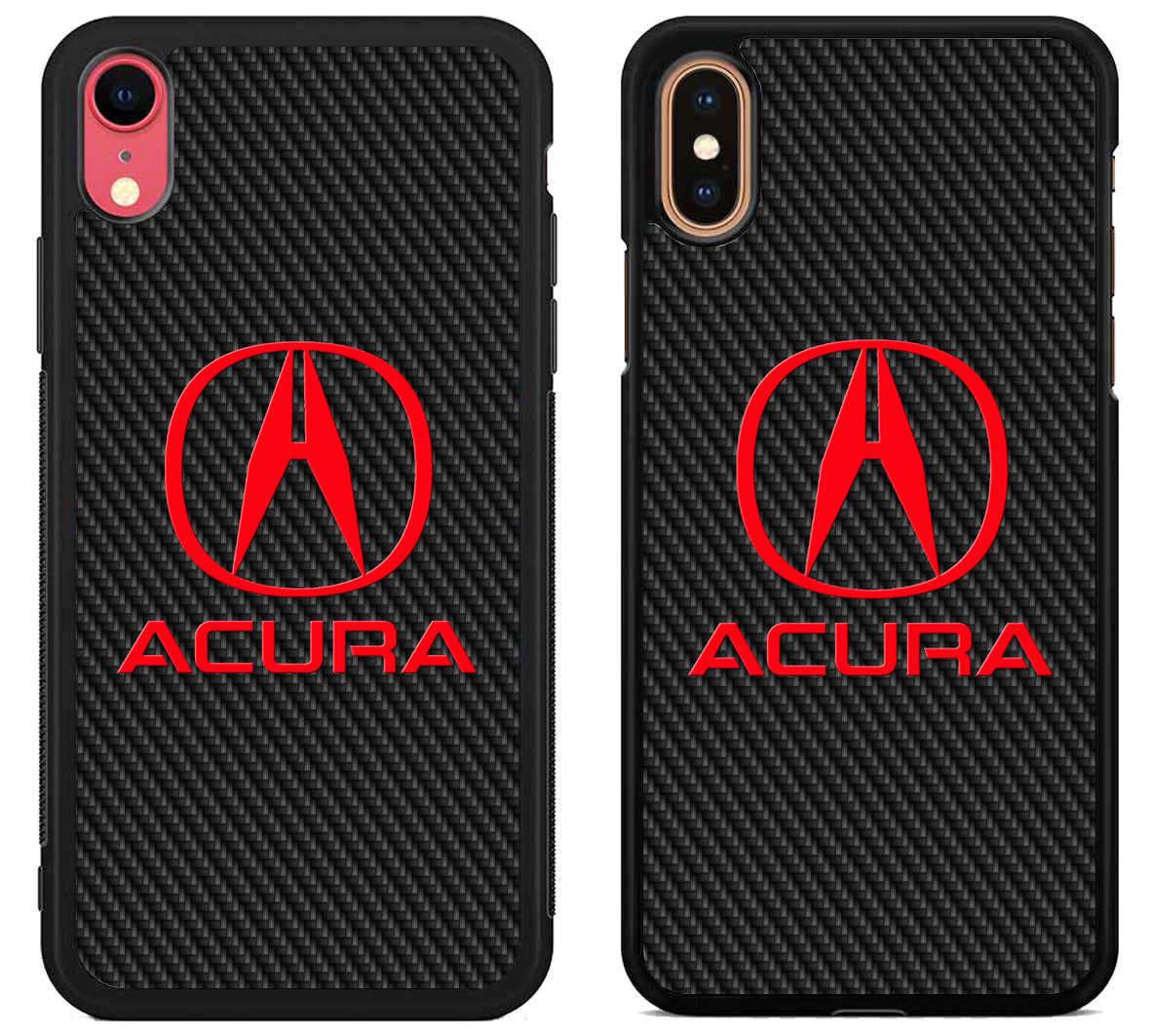 Acura Red Black Carbon iPhone X | XS | XR | XS Max Case