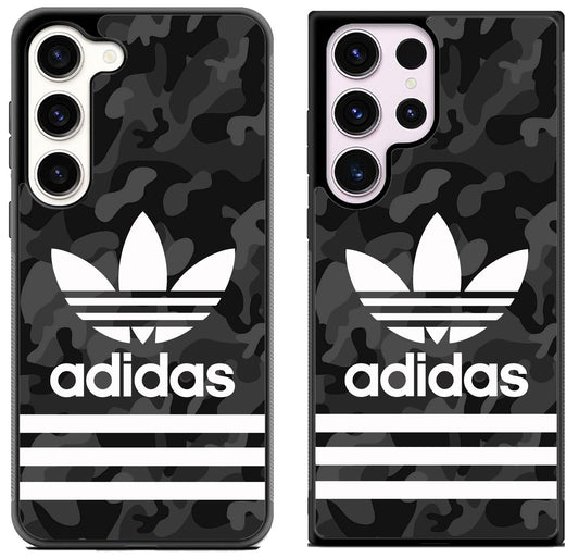 Adidas Black Camo Striped Samsung Galaxy S23 I S23+ I S23 Ultra Case