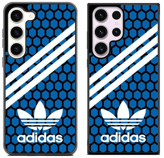 Adidas Blue Hexagon Samsung Galaxy S23 I S23+ I S23 Ultra Case