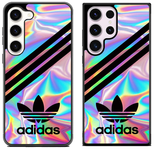 Adidas Logo Holographic Samsung Galaxy S23 I S23+ I S23 Ultra Case