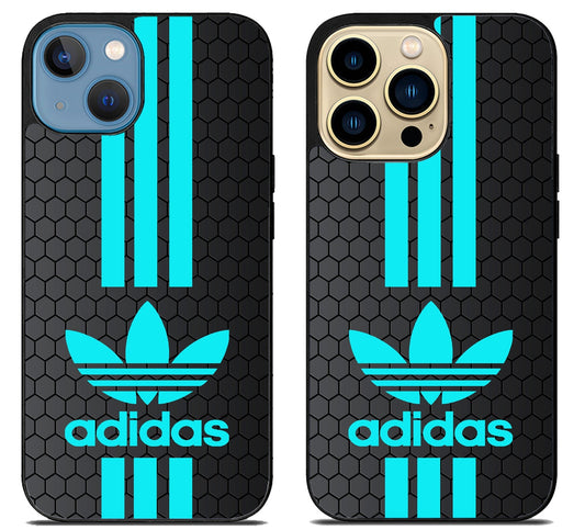 Adidas Mint Stripe iPhone 14 |  14 Plus | 14 Pro | 14 Pro Max Case