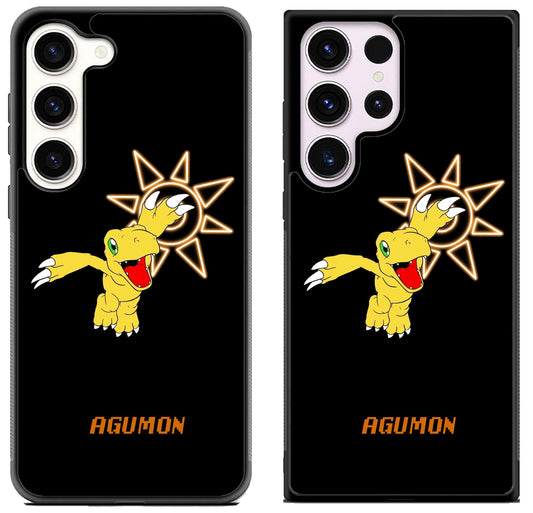 Agumon Digimon Black Samsung Galaxy S23 | S23+ | S23 Ultra Case