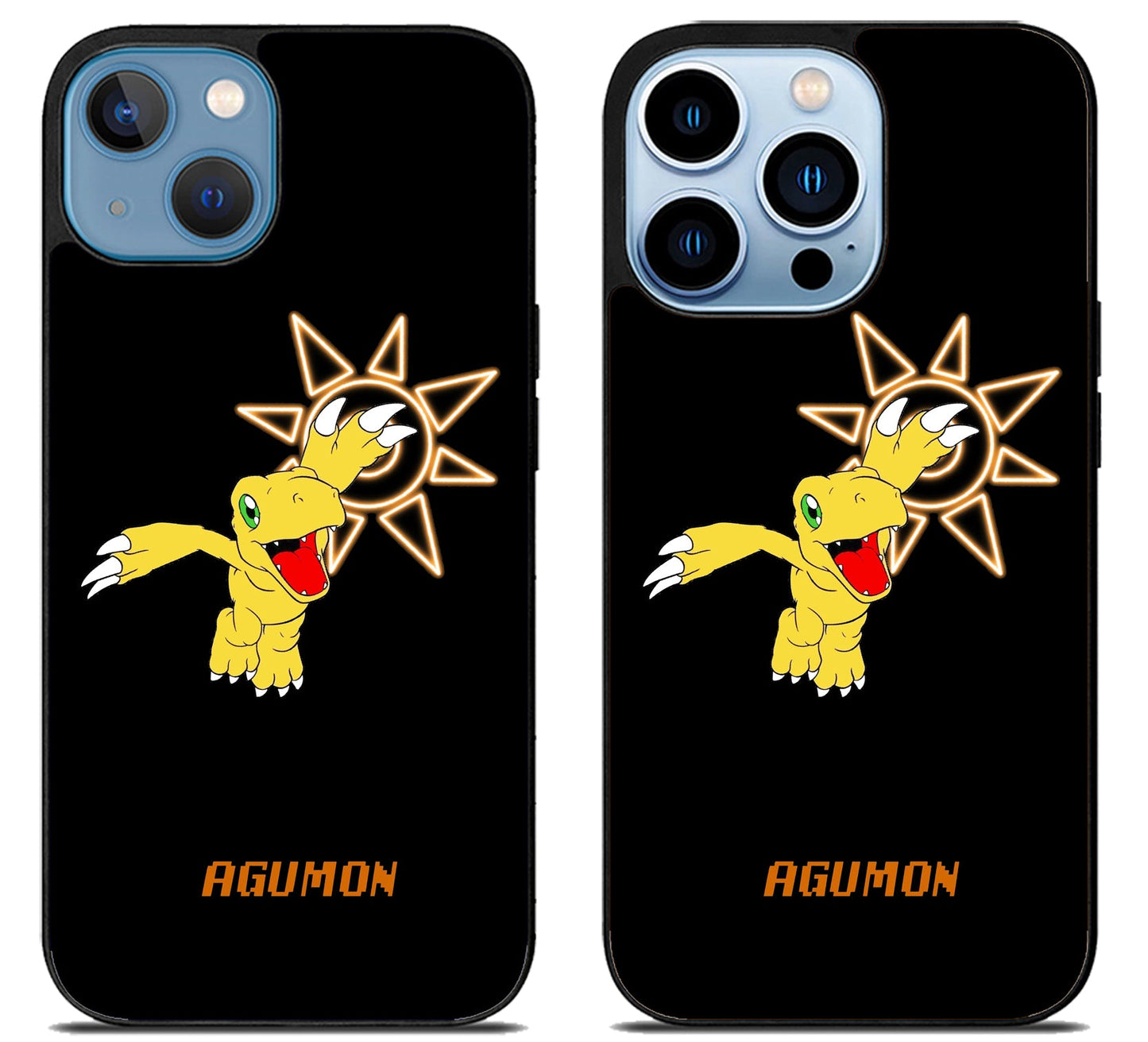 Agumon Digimon Black iPhone 13 | 13 Mini | 13 Pro | 13 Pro Max Case