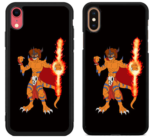 Agumon Metal Greymon Digimon Black iPhone X | Xs | Xr | Xs Max Case