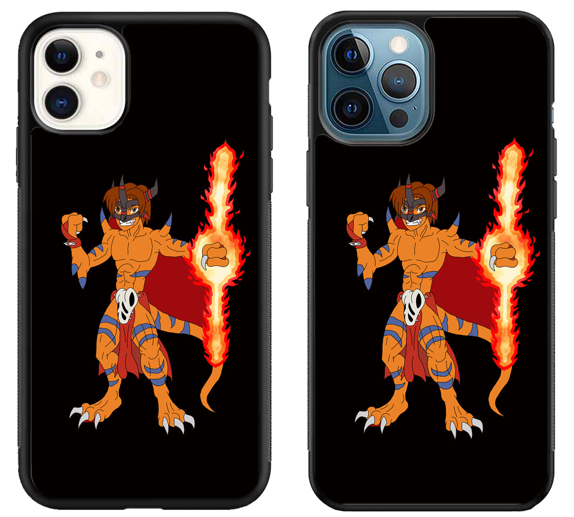 Agumon MetalGreymon Digimon Black iPhone 11 | 11 Pro | 11 Pro Max Case