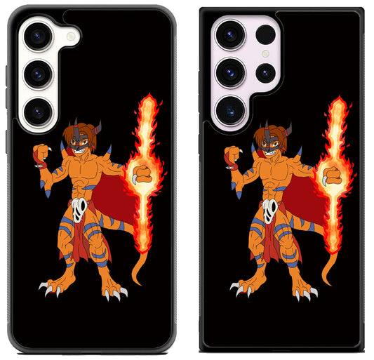 Agumon MetalGreymon Digimon Black Samsung Galaxy S23 | S23+ | S23 Ultra Case