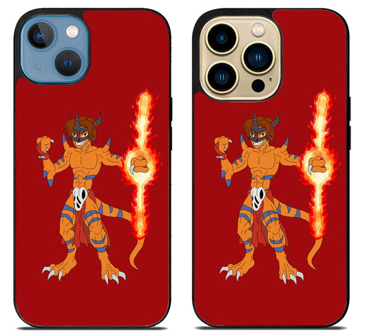 Agumon MetalGreymon Digimon iPhone 14 | 14 Plus | 14 Pro | 14 Pro Max Case