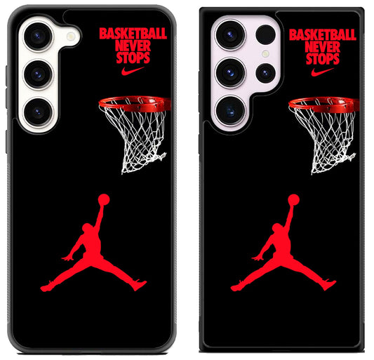 Air Jordan Basketball red Samsung Galaxy S23 I S23+ I S23 Ultra Case