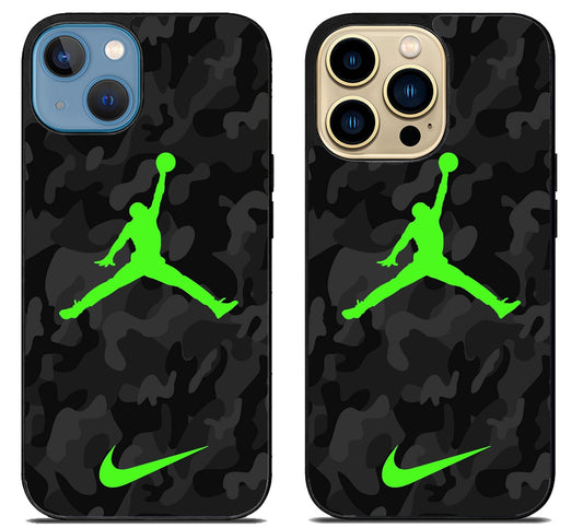 Air Jordan Green Camo iPhone 14 |  14 Plus | 14 Pro | 14 Pro Max Case