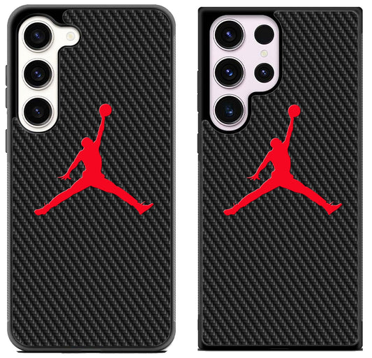 Air Jordan Jump Carbon Samsung Galaxy S23 I S23+ I S23 Ultra Case