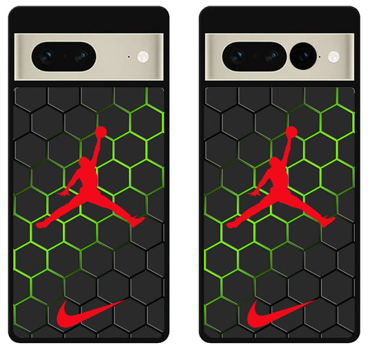 Air Jordan Jumpman Hexagon Google Pixel 7 | 7 Pro Case