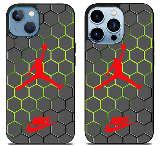 Air Jordan Nike Red Hexagon iPhone 13 | 13 Mini | 13 Pro | 13 Pro Max Case