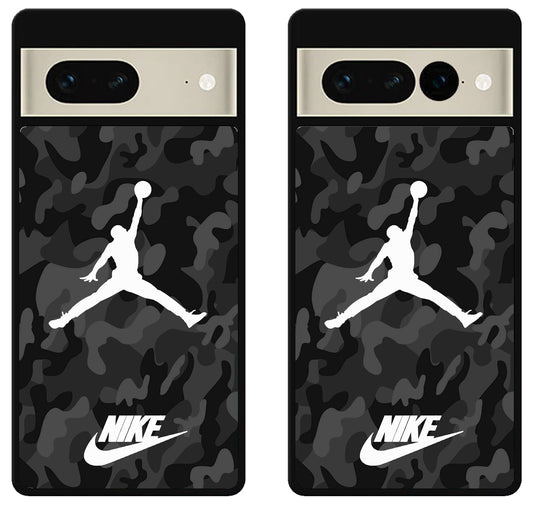 Air Jordan Nike White Camo Google Pixel 7 | 7 Pro Case