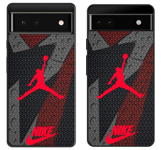 Air Jordan Red Background Google Pixel 6 | 6A | 6 Pro Case