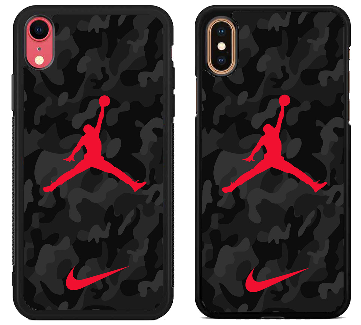 Air Jordan Red Black Camo iPhone X | XS | XR | XS Max Case