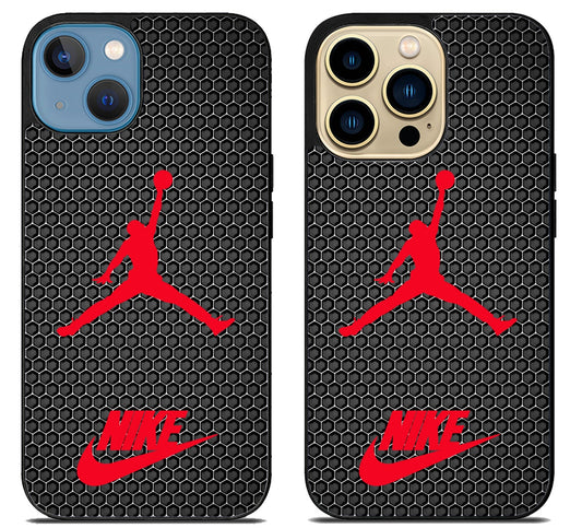 Air Jordan Red Logo iPhone 14 | 14 Plus | 14 Pro | 14 Pro Max Case