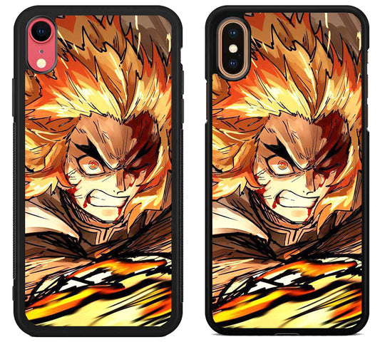 Akaza Demon Slayer Face iPhone X | Xs | Xr | Xs Max Case