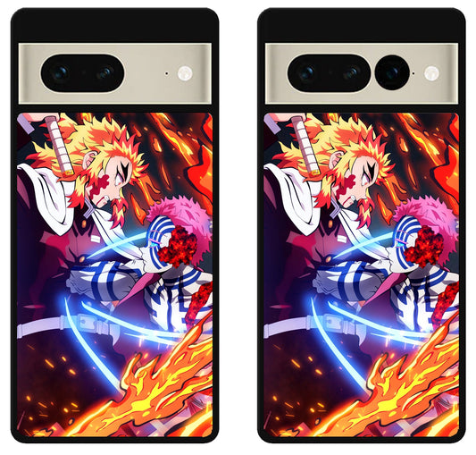 Akaza Vs Rengoku Demon Slayer Google Pixel 7 | 7 Pro Case