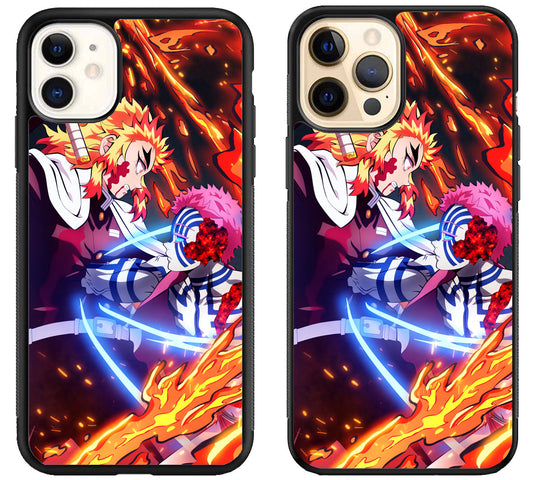 Akaza Vs Rengoku Demon Slayer iPhone 12 | 12 Mini | 12 Pro | 12 Pro Max Case