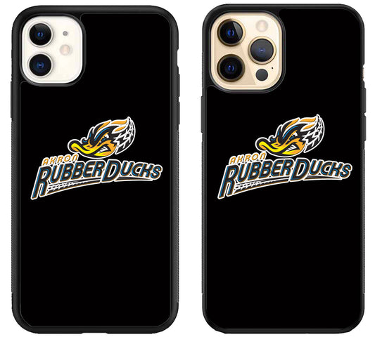 Akron RubberDucks Logo iPhone 12 | 12 Mini | 12 Pro | 12 Pro Max Case