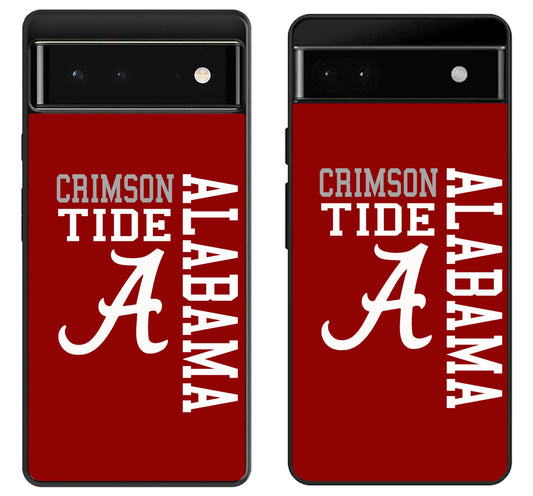 Alabama Crimson Tide Logo Red Google Pixel 6 | 6A | 6 Pro Case