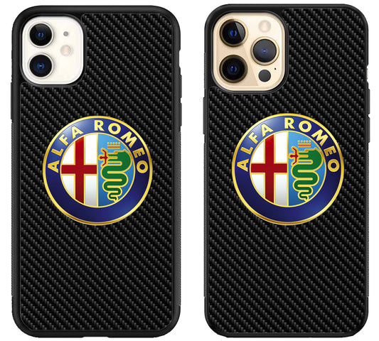 Alfa Romeo Carbon iPhone 12 | 12 Mini | 12 Pro | 12 Pro Max Case