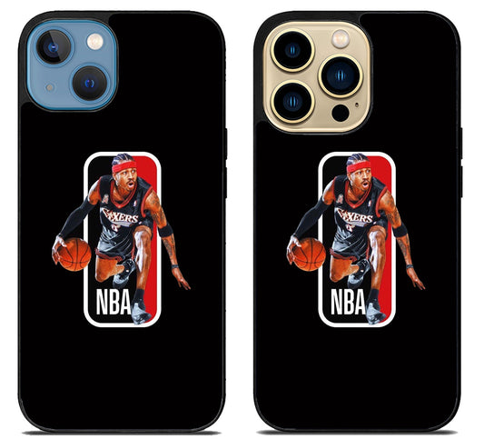 Allen Iverson Sixers NBA iPhone 14 | 14 Plus | 14 Pro | 14 Pro Max Case