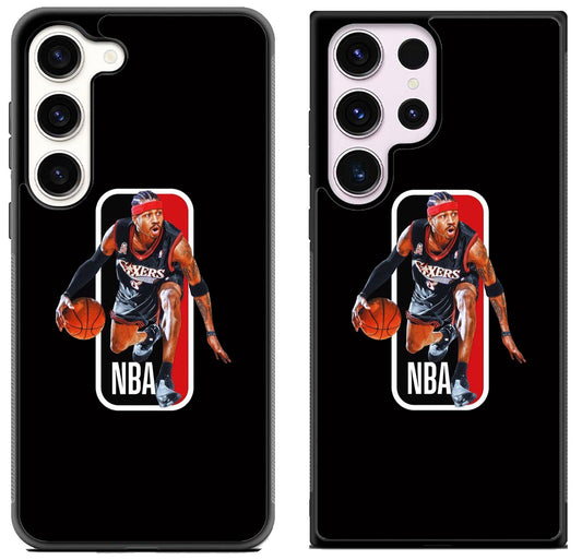 Allen Iverson Sixers NBA Samsung Galaxy S23 I S23+ I S23 Ultra Case